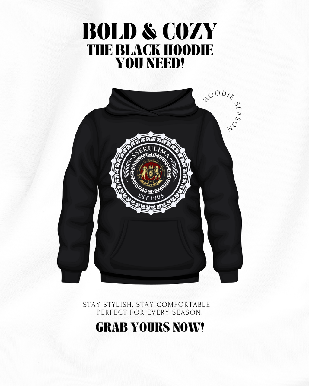 Embroidered Campus Hoodie