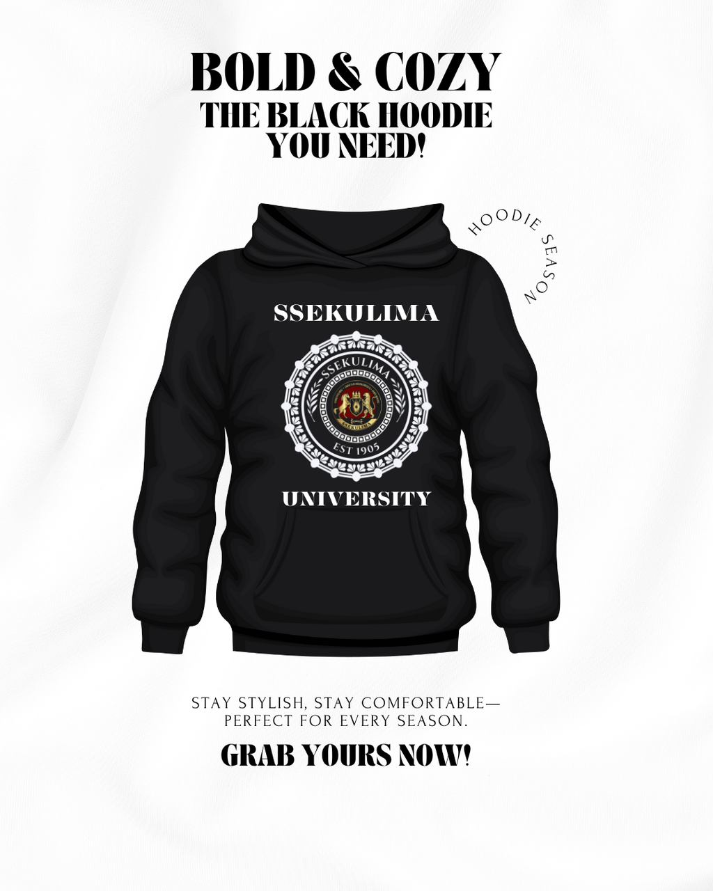 Embroidered Campus Hoodie