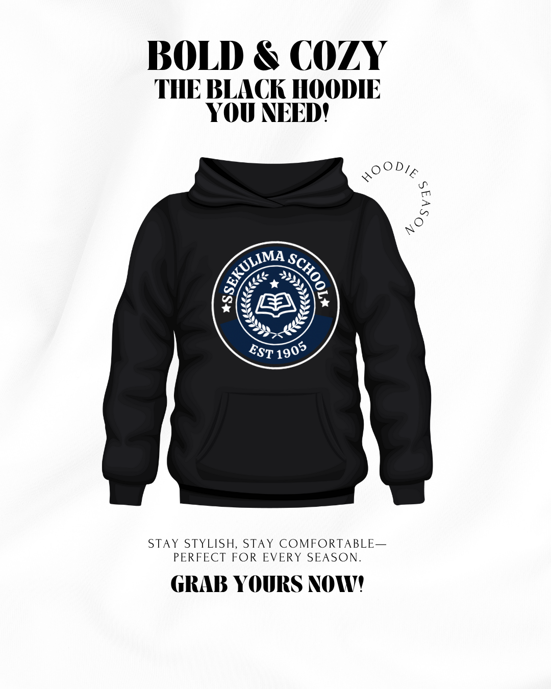 Embroidered Campus Hoodie