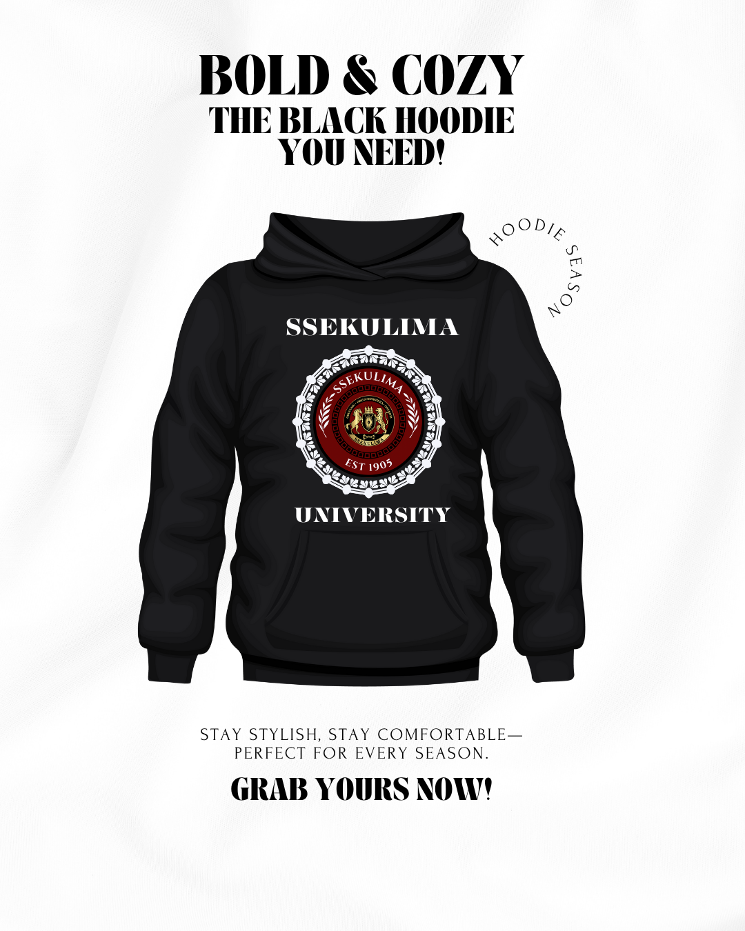 Embroidered Campus Hoodie